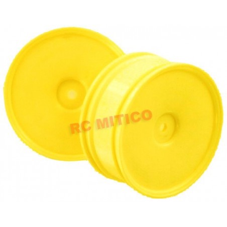 06030 - Llanta LENTICULAR AMARILLA - buggy 1/10 x2
