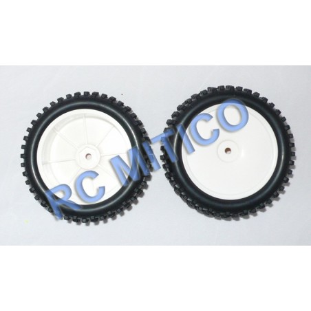 06030 - Ruedas buggy DELANTERAS BLANCAS x2