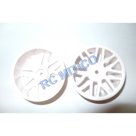 06101 - Llanta de radios BLANCA para buggy 1/10 x2 uds.