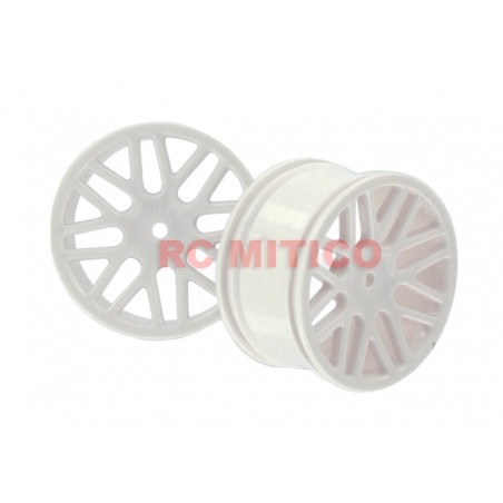 06102 - Llanta de radios BLANCA para buggy 1/10 x2