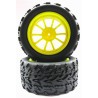 8027 - SET Monster Truck 1/10 Tires Yellow x 4 pcs