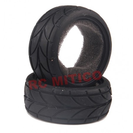 82828 - Neumatico on road 1/16 - 1/18 x2 pcs.