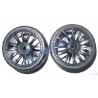 82828 - Rueda color NEGRO Pista 1/16 -1/18 x2