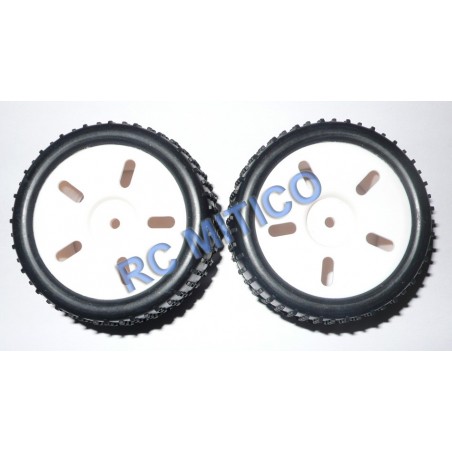 83704 - Rueda color BLANCO para Truggy 1/16 x2