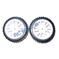 85006 - Rueda DELANTERA color BLANCO 1/18 - 1/16 x2 uds.