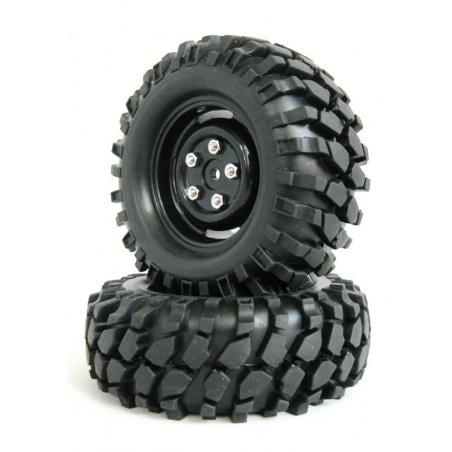 210051 - Ruedas Crawler con Foam 96 mm - Negra x2