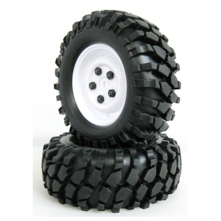 210052 - Ruedas Crawler con Foam 96 mm - Blanco x2