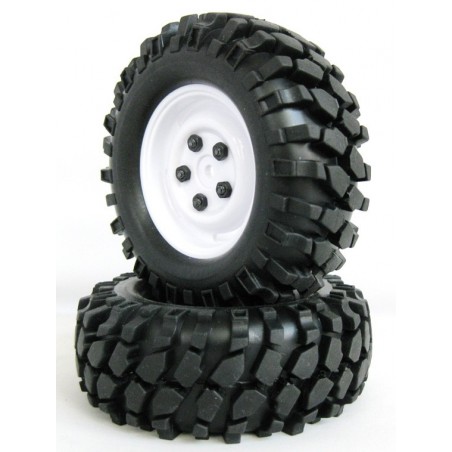 210072 - Ruedas Crawler con Foam 108 mm -Blanco x2