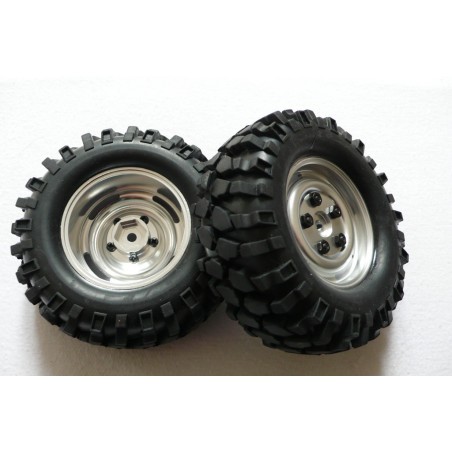 Rueda completa Crawler con Foam - 96 mm - Aluminio