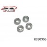 R030306 - Ball bearing 3x6x2.5 mm - 4 uds.