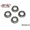 R030518 - Ball bearing flanged 5x8x2.5 mm x4 uds.