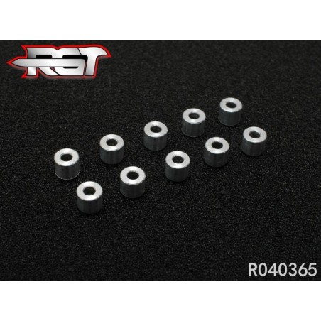 R040365 - Arandelas de aluminio 3x6x5 mm - 10 uds.