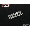 R040373 - Arandelas de aluminio 3x7x0.3 mm - 10 uds.