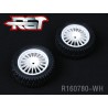 R160780-WH - Ruedas Rally 1/10 blancas TRASERA x2