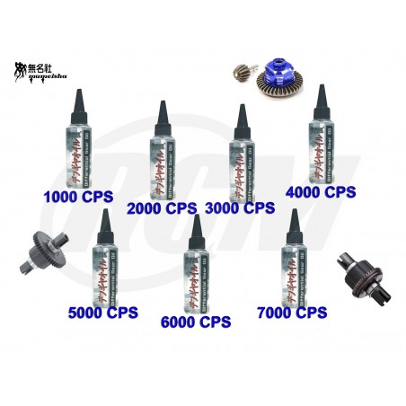 Lote de Siliconas Mumeisha para Diferencial - 1000 a 7000 CPS