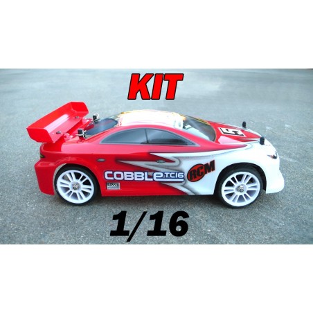 RCM Cobble TC16 On Road Brushless 1/16 - KIT (RED)