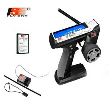 Emisora FS-GT3C 2.4 Ghz con LiPo - 3 CANALES + receptor