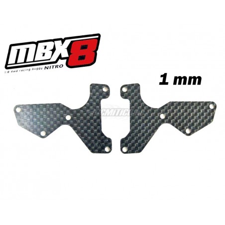 E2154 - Placas carbono 1 mm trapecios del. x2 uds.