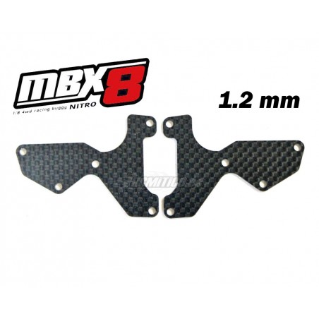E2155 - Front Lower Susp. Arm Carbon Plate 1.2 mm x2 pcs.