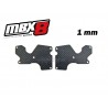 E2156 - Rear Lower Susp. Arm Carbon Plate 1 mm x2 pcs.