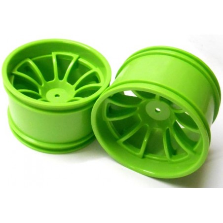 08008 - Llantas para Monster 1/10 Verdes x2 uds.