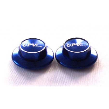 57884 - Blue Aluminum Nut Hubcap 23 mm for 1/5 x2 pcs