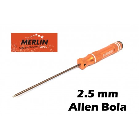 Llave Allen cabeza bola 2.5 con mango (Merlin Tools)