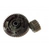 GC52 - Piñon de acero y Corona plastico 45T 18T