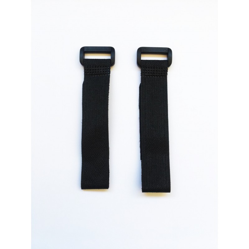 Velcro zip BLACK 27 cm x2 pcs