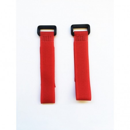 Velcro zip RED 20 cm x2 pcs