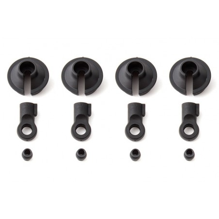 AS81194 - Shock Rod End and Spring Cup 20mm RC8B3/3.1