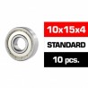 10x15x4mm HS Metal Shielded Bearing SET x10 pcs