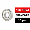 13x19x4mm HS Metal Shielded Bearing SET x10 pcs