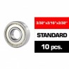 3/32x3/16x3/32 HS Metal Shielded Bearing SET x10 pcs