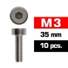 M3X35 mm Cap Head Screws x10 pcs