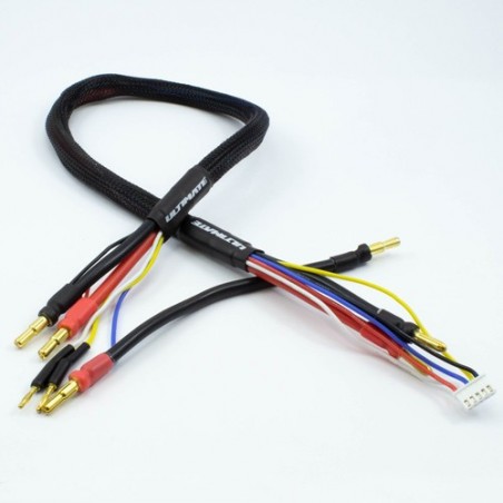 Charge cable Lead 2x2S 60 cm banana 4 and 5mm