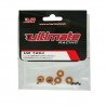 4 mm Aluminium Stopper Gold x5 pcs