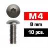 M4x8 mm Button Head Screw x10 pcs