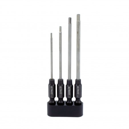 Power Tool HEX tips set 1.5 - 2.0 - 2.5 - 3.0mm x 80mm