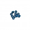 3 mm Aluminum Nylon nut Blue x10 pcs