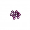 3 mm Aluminum Nylon nut Purple x10 pcs