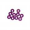 Aluminum M4 washer Purple x10 pcs