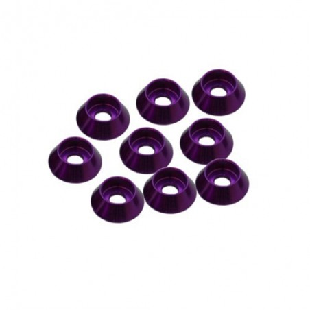 Arandela 3mm cabeza cilindrica Morada x8 uds.