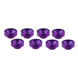 Arandelas Aluminio Morado para Servo x8 uds.