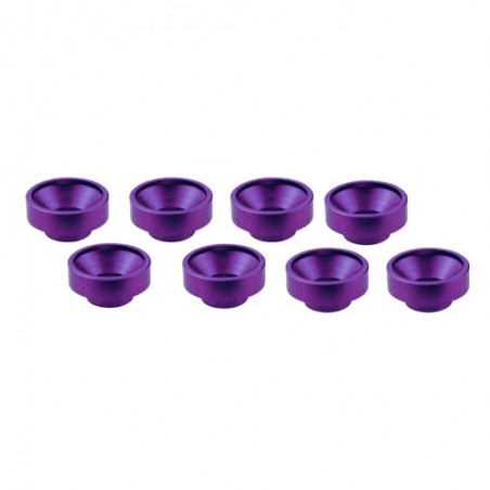 Arandelas Aluminio Morado para Servo x8 uds.