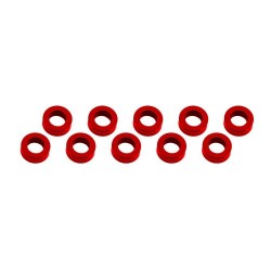 Aluminum Shim 3x6x2 mm Red x10 pcs