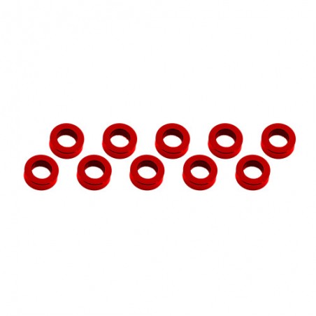 Aluminum Shim 3x6x2 mm Red x10 pcs