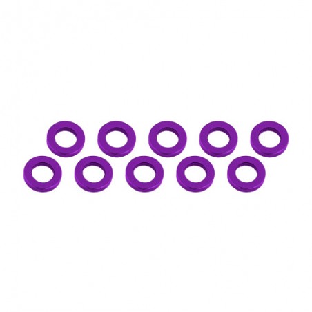 Aluminum Shim 3x6x2 mm Purple x10 pcs