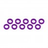 Arandelas aluminio 3x6x2 mm Morado x10 uds.