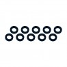 Aluminum Shim 3x6x1 mm Black x10 pcs